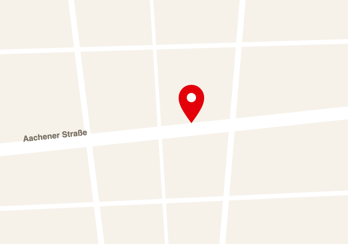 Kartenausschnitt mit Standort Aachener Str. 500